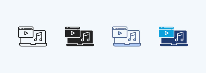 Multimedia Multiple Style Icon Collection