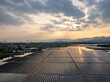 © zhu difeng - aerial view solar power station on water