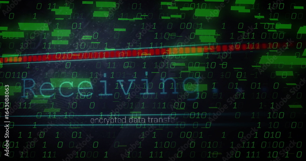 Displaying Receiving text scrolling on UI, with encrypted data transfer ...