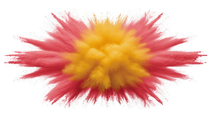 Wall Mural - vibrant explosion of pink and yellow colors creates dynamic and energetic visual effect, perfect for