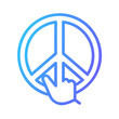 © MdAnowar - Peace symbol icon design.