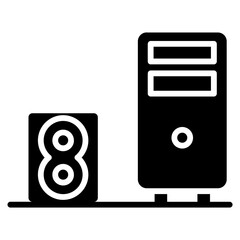Wall Mural - Computer icon vector image. Can be used for Electric Circuits.