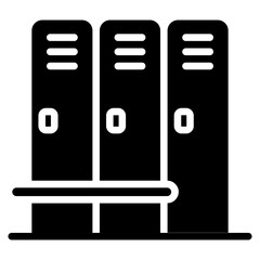 Wall Mural - locker room icon vector image. can be used for rugby.