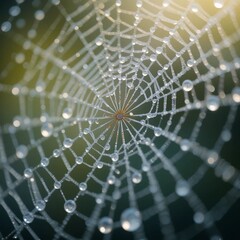 Dewy Spiderweb Macro