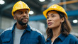 © Kateryna - Engineers Inspecting Steel Manufacturing Facility with Diversity in Focus