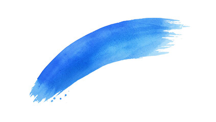 Wall Mural - watercolor blue stroke element isolated offers artistic flair and texture for graphic designs