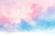 © JIALU - Dreamy soft pastel pink and blue watercolor sky background with smooth gradient and subtle texture for graphic design