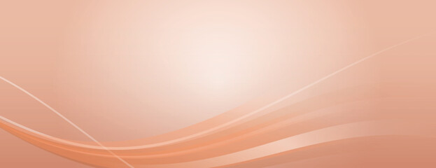 Wall Mural - peach background with smooth, flowing wave patterns. the background features a soft peach color, cre