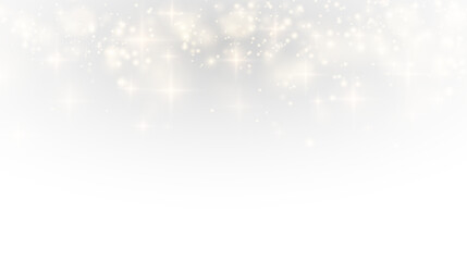 Wall Mural - Light, gold, christmas, dust, effect in PNG with luxury glow. This PNG Overlay on transparent background creates festive sparkle for new year, holiday, and elegant celebration projects.