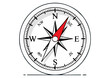 © Natalia - Stylized round clock with hands on a light background, vector illustration