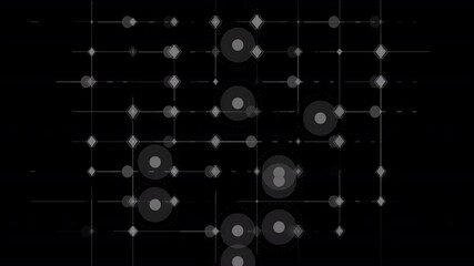 Numeric Grid Overlay Video Animation