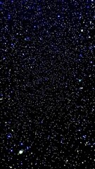 Wall Mural - Glittering cosmic dust and countless stars in a dark blue night sky