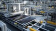 © HPMP Studio - Advanced Solar Panel Manufacturing Process in a Modern Industrial Setting
