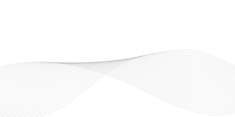 Wall Mural - abstract background with silver, grey and white smoky wave lines on white paper wave background. gra