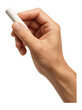 © OMD - Hand holding white chalk against.