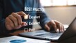 © Shahzad - Achieve excellent results with best practice checklist on laptop showing quality assurance and compliance standards