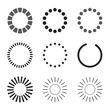 © MURSHIDUR RAHMAN - Diverse collection of circular and linear loading spinners and progress bars
