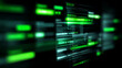 © kaliel - Abstract green code screens and login formsevoking cyber operations and the mechanics of intrusion and defense.