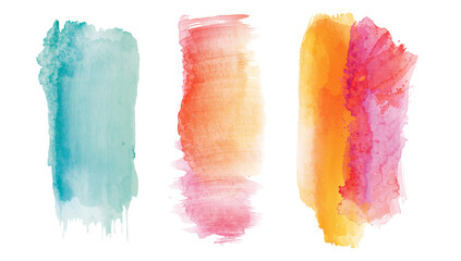 Wall Mural - vibrant watercolor strokes in artistic composition create an attractive design element for