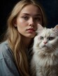 © Colin - Portrait of a Girl and her Cat