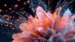 © Babb - Vivid colors burst forth from a delicate flower, creating a mesmerizing display that captures the essence of natures beauty in a dramatic moment of transformation