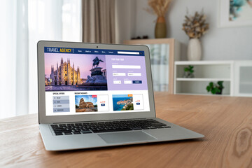 Wall Mural - online travel agency website for modish search and travel planning offers deal and package for fligh