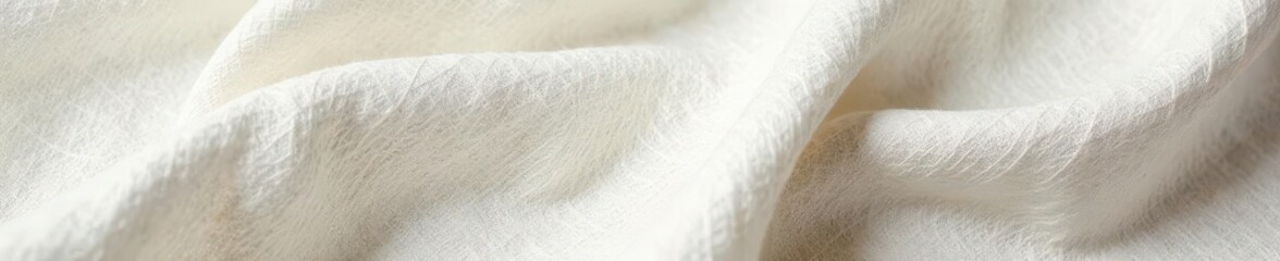 Wall Mural - Subtle texture linen fabric, neutral tones, visible threads , wrinkle, flax, soft