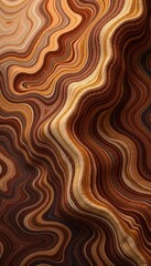 Wall Mural - Swirling mocha marble, elegant natural texture, fluid patterns, stylish, aesthetic, flow