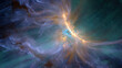 © Xinfang - A painterly solar corona explosion with rippling aurora energy cascading toward a small blue planet.