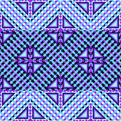  Seamless knitted geometric pattern with snowflake design for vintage wallpaper and fabric