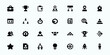 © GenzTech - Agile & Scrum Workflow Line Art Vector Icons — Sprint Planning, Task Management, Development Cycle, Team Collaboration, and Software Project Symbols