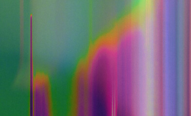 Wall Mural - Abstract modern illustration in blurred gradient style with vertical bands and soft transitions. Features blue, cyan, white, pink, orange, and black colors with flowing diffused shapes and soft light.