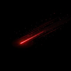 Wall Mural - dramatic abstract depiction of a celestial object, trails of light streaking across blackness