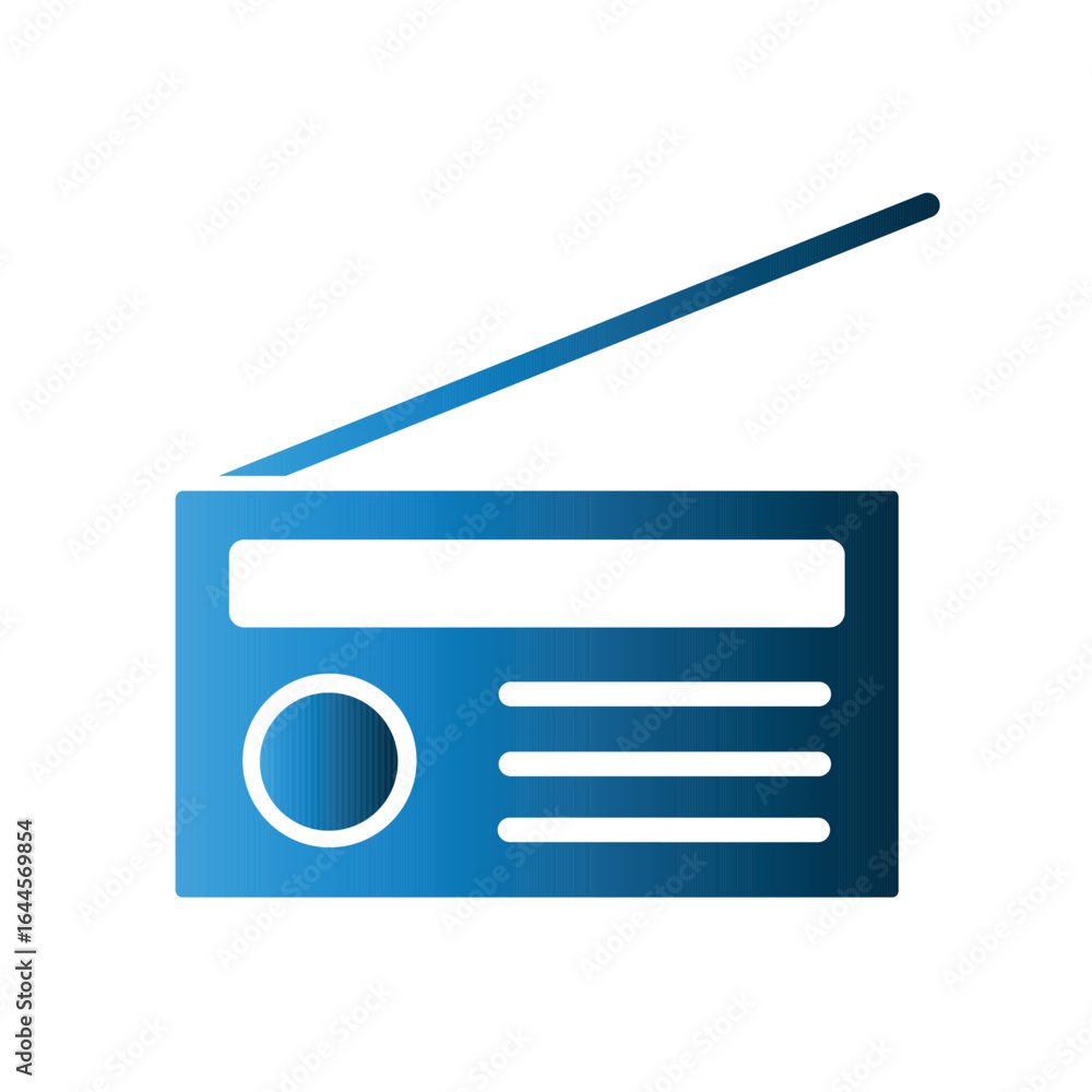 Radio icon design template