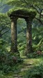 © Nisaa - Ancient archway in lush jungle