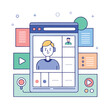 © Mehedi Hasan - Online meeting and video conferencing illustration