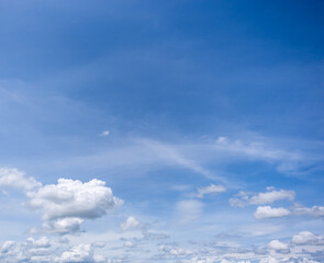 Wall Mural - clear blue sky background,clouds with background, blue sky background with tiny clouds.