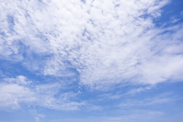 Wall Mural - clear blue sky background,clouds with background, blue sky background with tiny clouds.