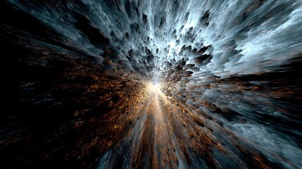 Wall Mural - abstract explosion of light and color in a dynamic burst, creating a futuristic and energetic backgr