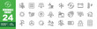 © Neko funny - Renewable Energy set of web icons in line style. Exclusive Renewable Energy linear icon collection. Containing ecology, green, development, environment, solar, resources, electricity. Editable stroke