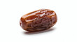 © Bricio - Close up shot of a single date fruit with wrinkled skin isolated on a white background surface