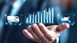 © Thuntaree - Businessman Showing Digital Logistics and Data Visualization Concept