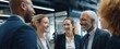 © Marta B - The group of professionals engaging in positive workplace communication and collaboration.