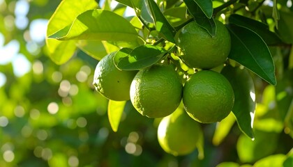 limes on a tree branch