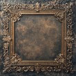 © charlie - Ornate decorative borders framing an expanse of empty negative space square structured and isolated