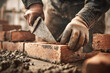 © Anoo - Crafting a strong foundation through skilled hands in bricklaying at a construction site