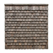 © Creative Library  - Weathered Wood Shingle Roof Tile: Photorealistic, Textured, Isolated on White.