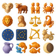 © Roberto - 3d zodiac icon set featuring aries, taurus, gemini, cancer, leo, virgo, libra, scorpio, sagittarius, capricorn, aquarius, pisces