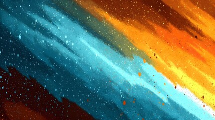 Wall Mural - Mesmerizing display of colorful aurora borealis lights up the night sky creating a captivating celestial scene against the backdrop of the vast universe