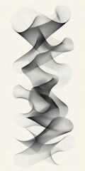 Wall Mural - elegant monochrome waves in beige tones creating a fluid and artistic background for modern design